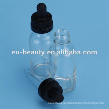 Round essential oil glass bottle